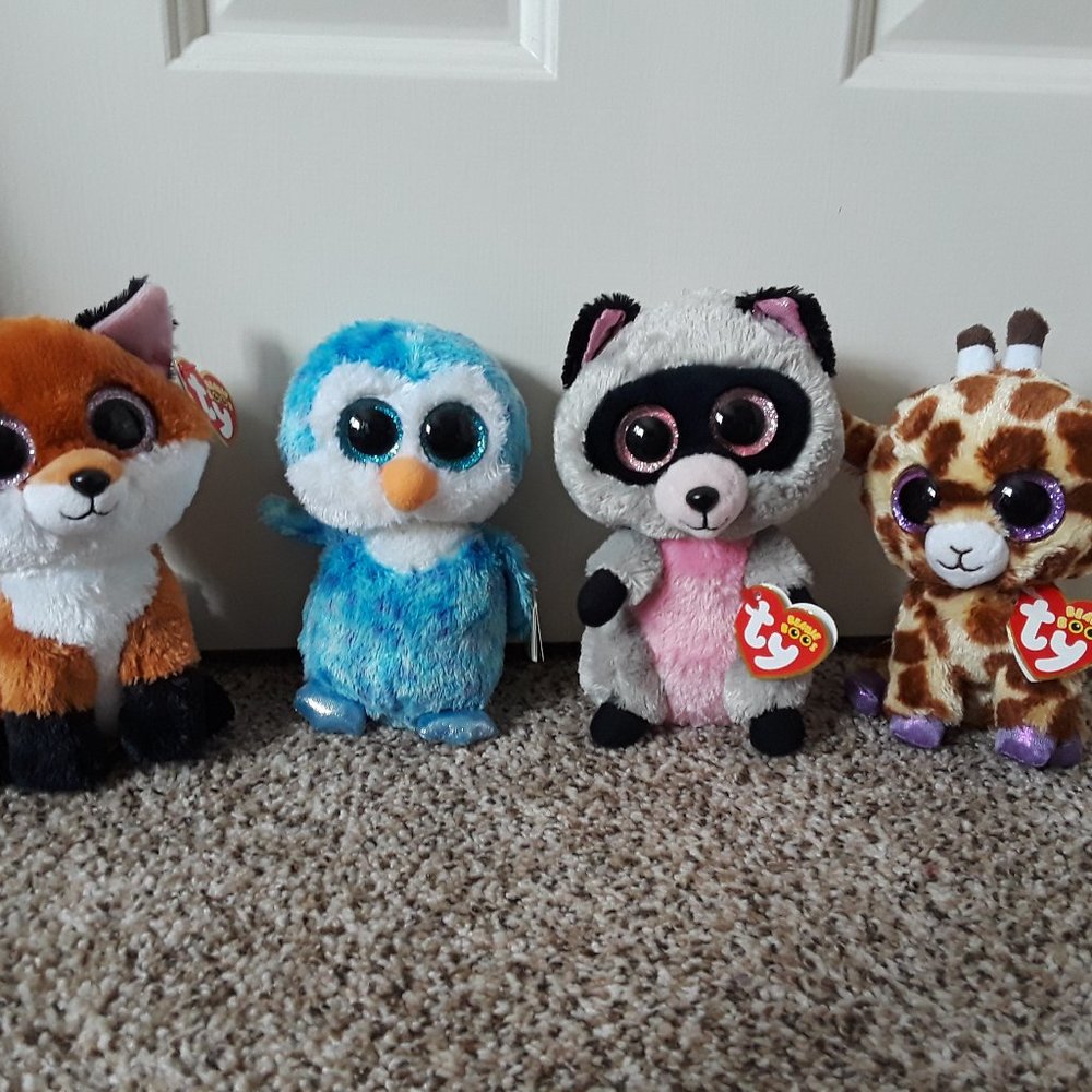 Four Beanie Boo's